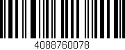 Código de barras (EAN, GTIN, SKU, ISBN): '4088760078'