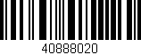 Código de barras (EAN, GTIN, SKU, ISBN): '40888020'