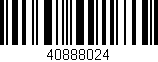 Código de barras (EAN, GTIN, SKU, ISBN): '40888024'