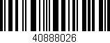 Código de barras (EAN, GTIN, SKU, ISBN): '40888026'