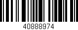 Código de barras (EAN, GTIN, SKU, ISBN): '40888974'
