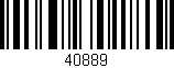 Código de barras (EAN, GTIN, SKU, ISBN): '40889'