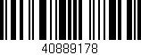 Código de barras (EAN, GTIN, SKU, ISBN): '40889178'
