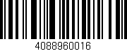 Código de barras (EAN, GTIN, SKU, ISBN): '4088960016'