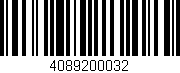 Código de barras (EAN, GTIN, SKU, ISBN): '4089200032'