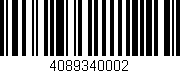 Código de barras (EAN, GTIN, SKU, ISBN): '4089340002'