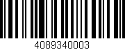 Código de barras (EAN, GTIN, SKU, ISBN): '4089340003'