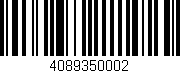 Código de barras (EAN, GTIN, SKU, ISBN): '4089350002'