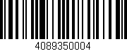 Código de barras (EAN, GTIN, SKU, ISBN): '4089350004'