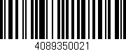 Código de barras (EAN, GTIN, SKU, ISBN): '4089350021'