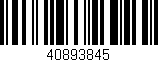 Código de barras (EAN, GTIN, SKU, ISBN): '40893845'