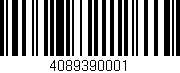 Código de barras (EAN, GTIN, SKU, ISBN): '4089390001'