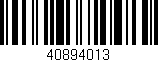 Código de barras (EAN, GTIN, SKU, ISBN): '40894013'