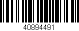 Código de barras (EAN, GTIN, SKU, ISBN): '40894491'