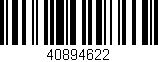 Código de barras (EAN, GTIN, SKU, ISBN): '40894622'