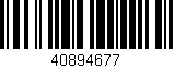 Código de barras (EAN, GTIN, SKU, ISBN): '40894677'