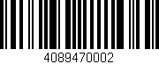 Código de barras (EAN, GTIN, SKU, ISBN): '4089470002'