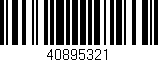 Código de barras (EAN, GTIN, SKU, ISBN): '40895321'