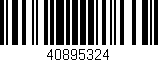 Código de barras (EAN, GTIN, SKU, ISBN): '40895324'