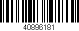 Código de barras (EAN, GTIN, SKU, ISBN): '40896181'