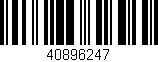 Código de barras (EAN, GTIN, SKU, ISBN): '40896247'