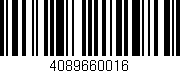 Código de barras (EAN, GTIN, SKU, ISBN): '4089660016'