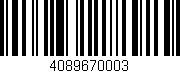 Código de barras (EAN, GTIN, SKU, ISBN): '4089670003'