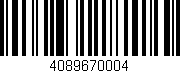 Código de barras (EAN, GTIN, SKU, ISBN): '4089670004'