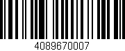 Código de barras (EAN, GTIN, SKU, ISBN): '4089670007'