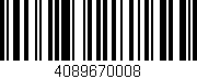 Código de barras (EAN, GTIN, SKU, ISBN): '4089670008'
