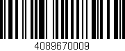 Código de barras (EAN, GTIN, SKU, ISBN): '4089670009'