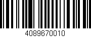 Código de barras (EAN, GTIN, SKU, ISBN): '4089670010'