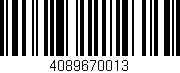 Código de barras (EAN, GTIN, SKU, ISBN): '4089670013'