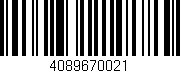 Código de barras (EAN, GTIN, SKU, ISBN): '4089670021'