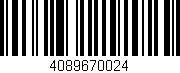 Código de barras (EAN, GTIN, SKU, ISBN): '4089670024'