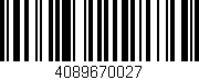 Código de barras (EAN, GTIN, SKU, ISBN): '4089670027'