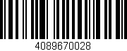 Código de barras (EAN, GTIN, SKU, ISBN): '4089670028'