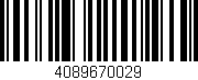 Código de barras (EAN, GTIN, SKU, ISBN): '4089670029'