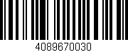 Código de barras (EAN, GTIN, SKU, ISBN): '4089670030'