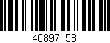 Código de barras (EAN, GTIN, SKU, ISBN): '40897158'