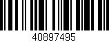 Código de barras (EAN, GTIN, SKU, ISBN): '40897495'