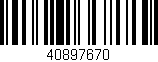 Código de barras (EAN, GTIN, SKU, ISBN): '40897670'
