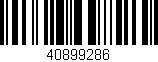 Código de barras (EAN, GTIN, SKU, ISBN): '40899286'
