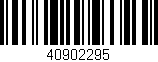 Código de barras (EAN, GTIN, SKU, ISBN): '40902295'
