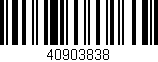 Código de barras (EAN, GTIN, SKU, ISBN): '40903838'