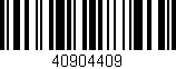 Código de barras (EAN, GTIN, SKU, ISBN): '40904409'