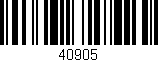 Código de barras (EAN, GTIN, SKU, ISBN): '40905'
