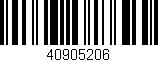 Código de barras (EAN, GTIN, SKU, ISBN): '40905206'