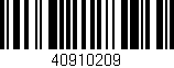 Código de barras (EAN, GTIN, SKU, ISBN): '40910209'