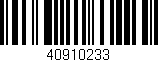 Código de barras (EAN, GTIN, SKU, ISBN): '40910233'
